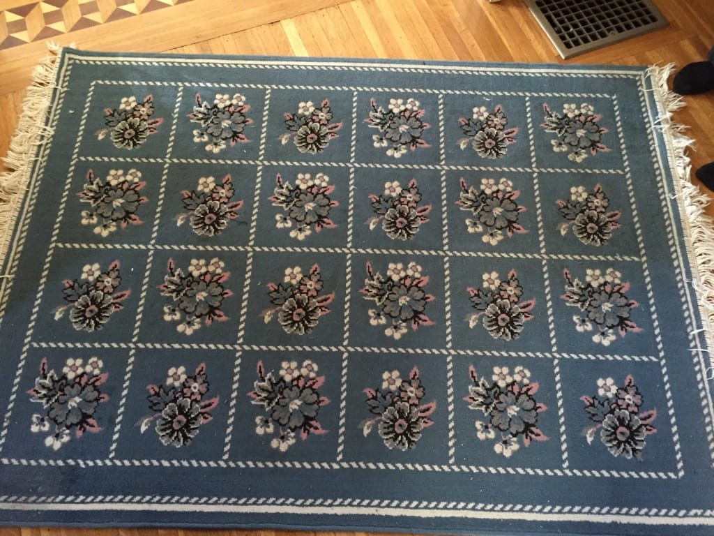 Area rug approximately 4 ft. by 6 ft.